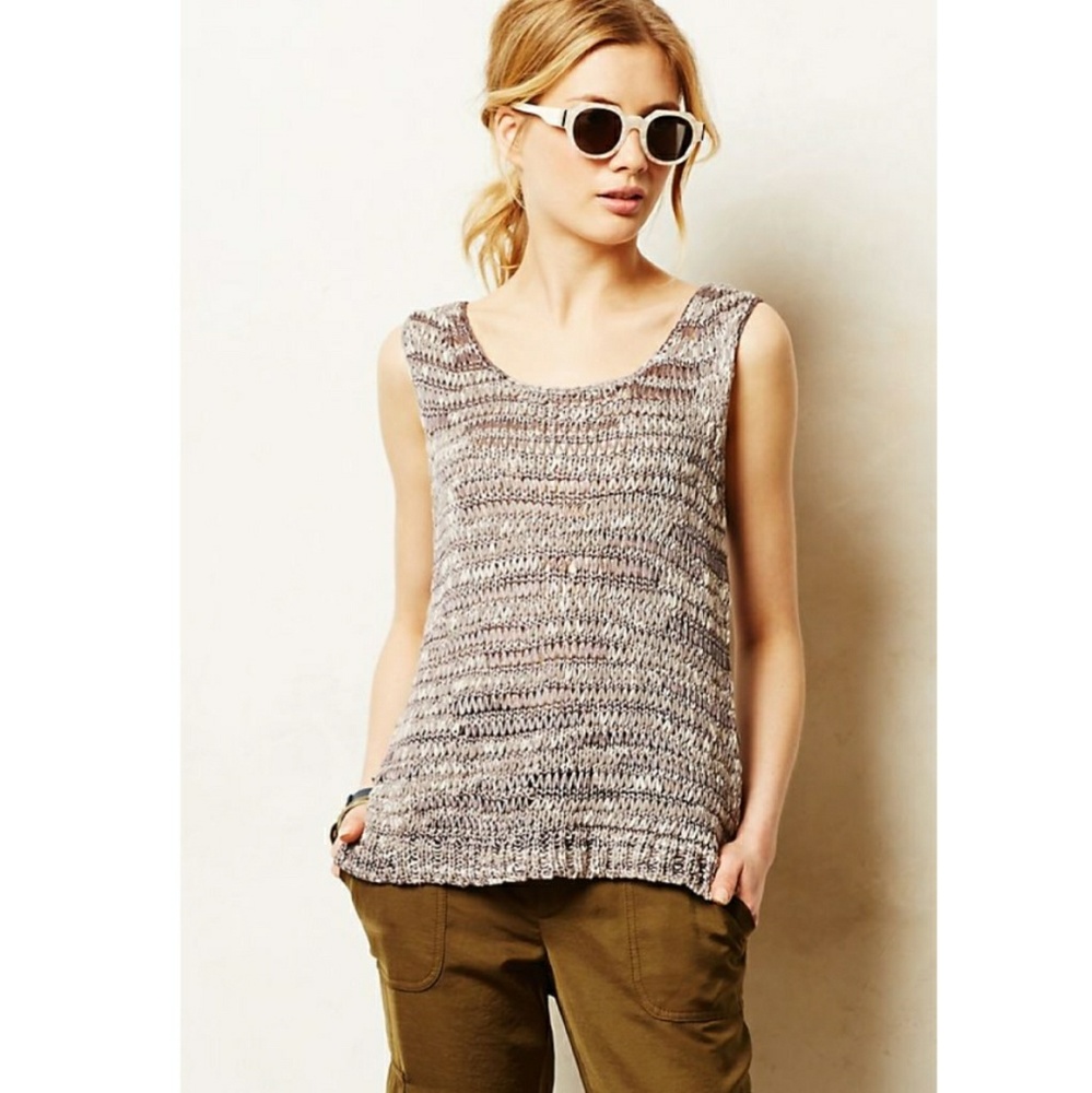 Anthropologie Moth Marled Sweater Tank